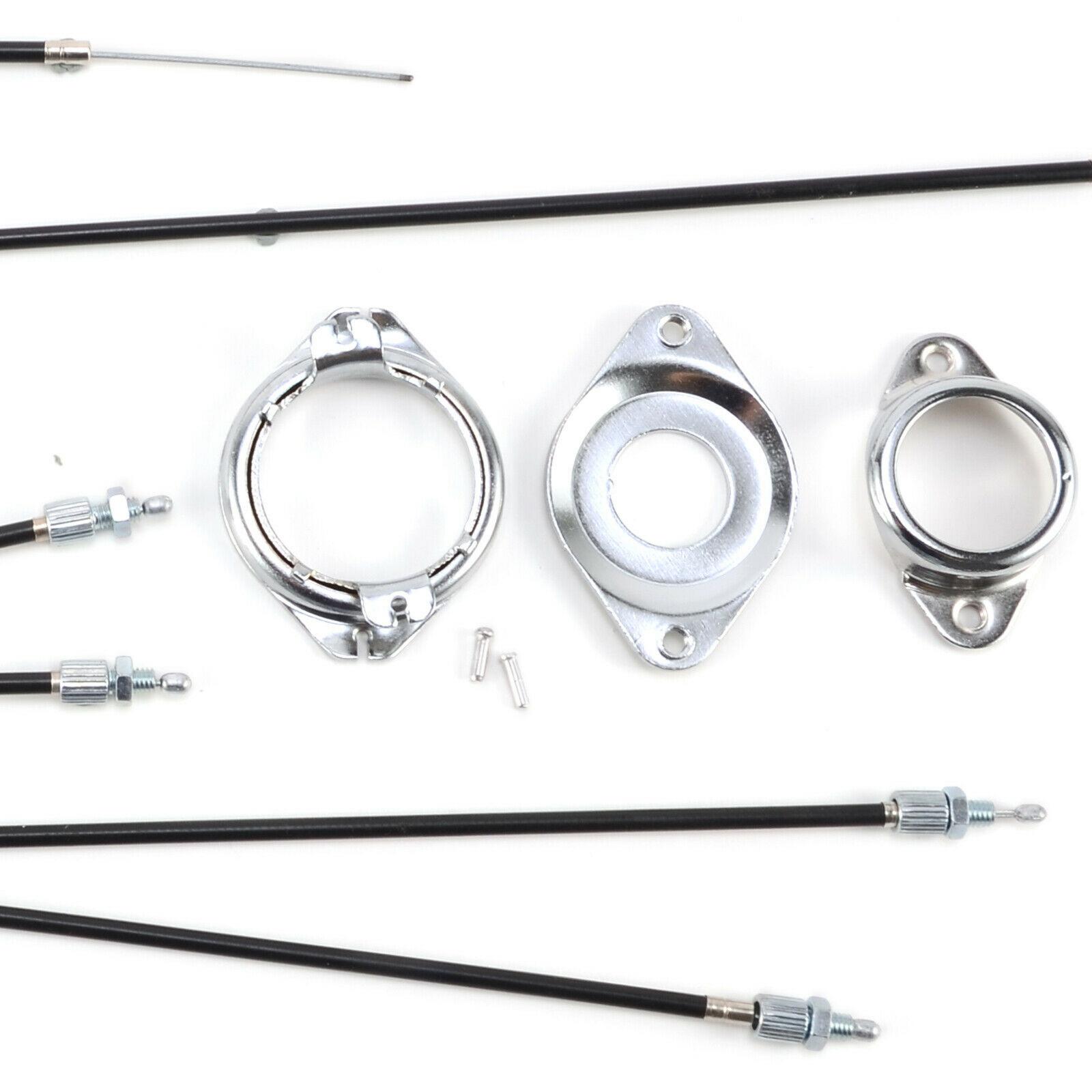 Complete BMX Bike Brake Cables Bicycle Gyro System Front Rear Upper Lower Spinner Rotor Braking Cable Housing Set with Fittings