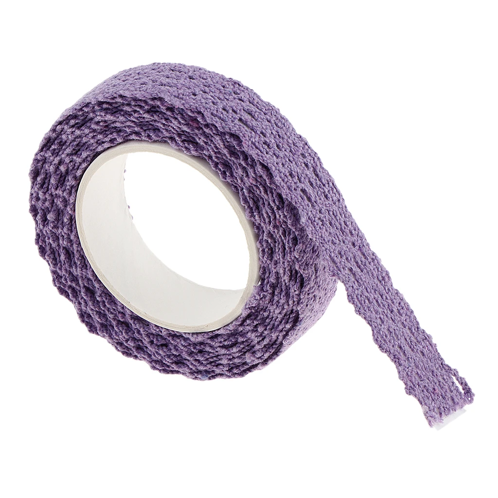 2 Yards Fabric Lace Washi Tape Self Adhesive Stick On Cotton Ribbon Trim Tape