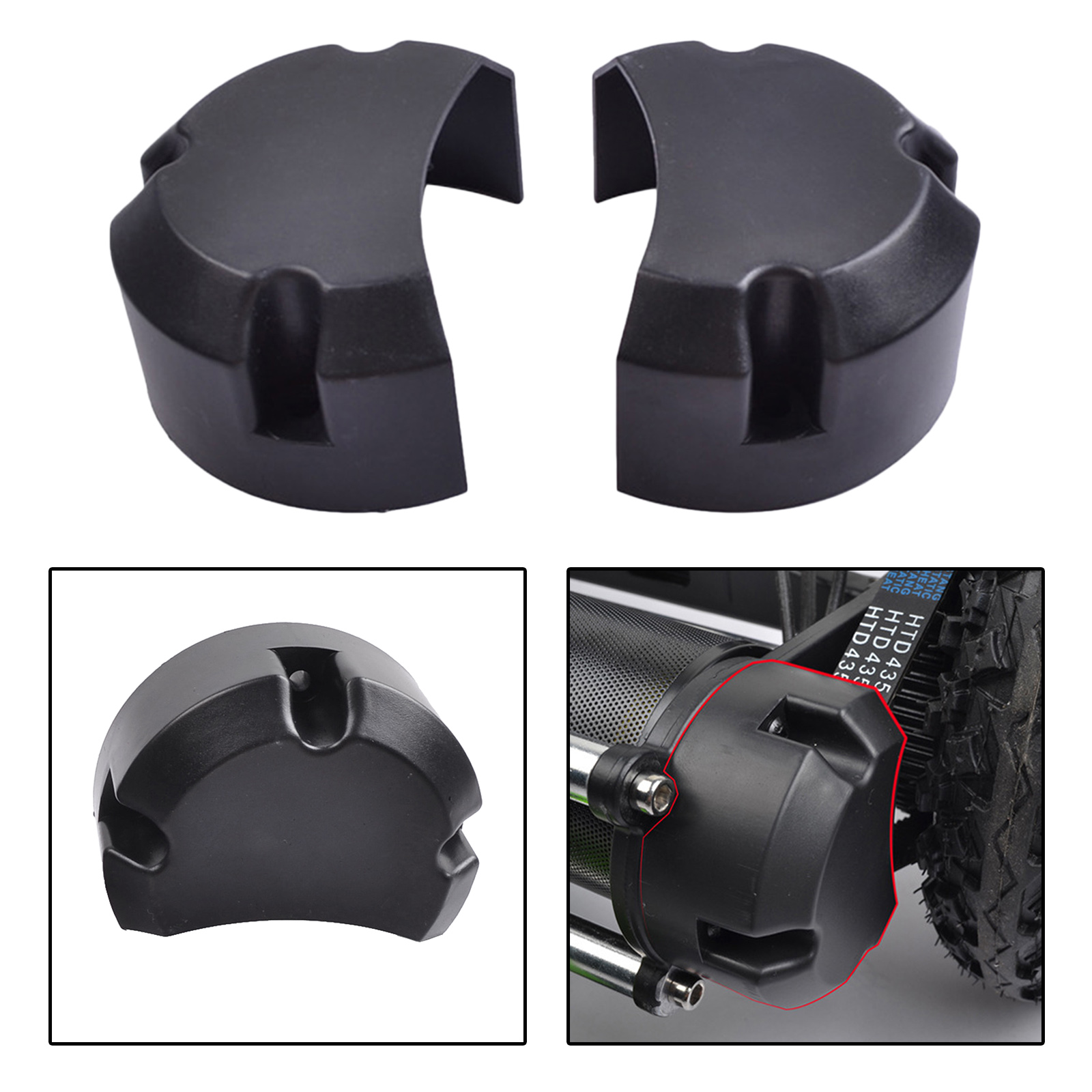 2x Durable Electric All Terrain Skateboard Belt Case Protector Electronic Off Road Sliding Plate Skate Board Belt Cover