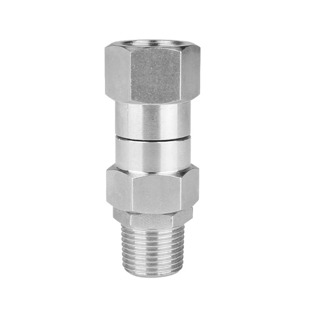 1pc High Pressure Washer Swivel Joint 3/8 Inch Pressure Washer Hose Fittings 4500 PSI 360 Degree Rotation Connector Car Washing