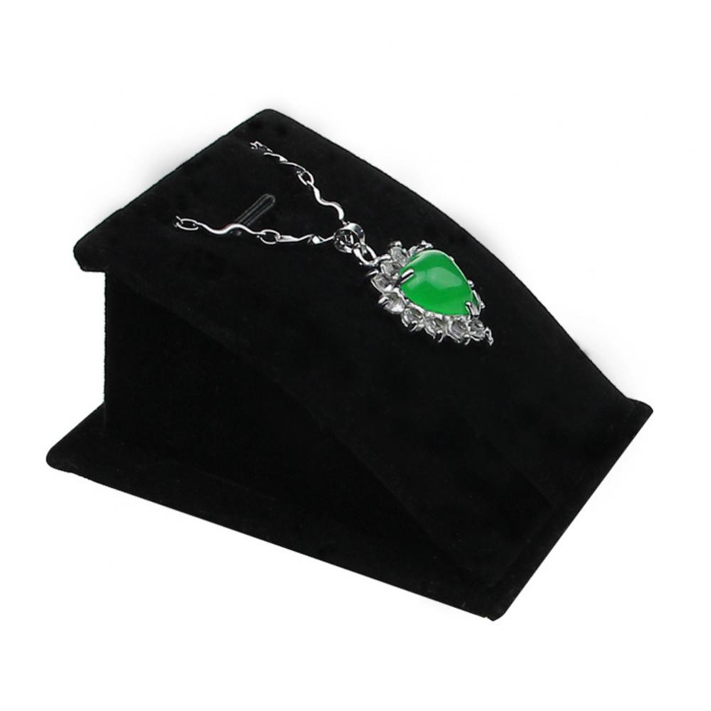 1Pc Jewelry Stand Holder for Counter Show Props Pendants Necklaces Chains Gifts Organizer Velvet Mini Protable Display Rack