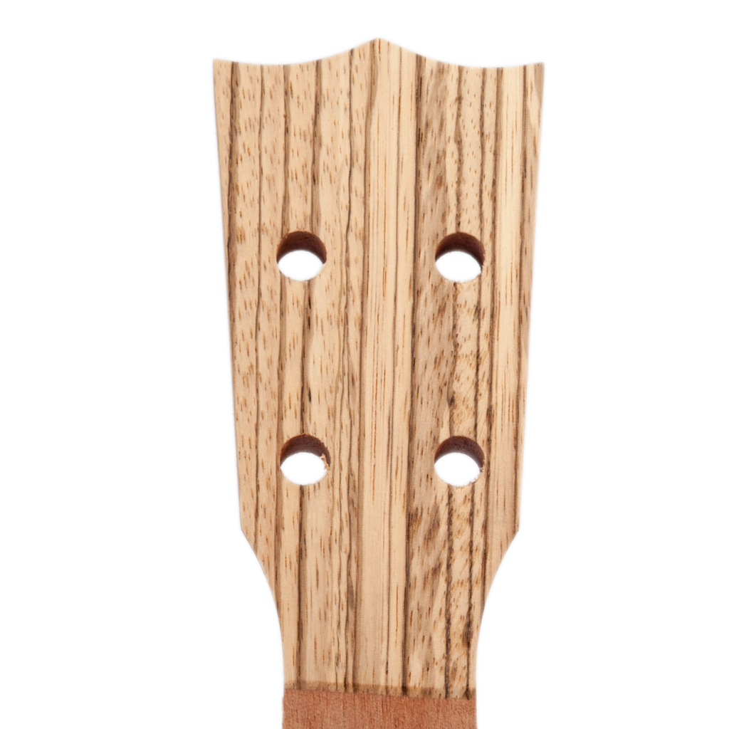 Rosewood Fingerboard Zebrawood Ukulele Neck DIY Hawaii Guitar Parts for 23 inch ukulele