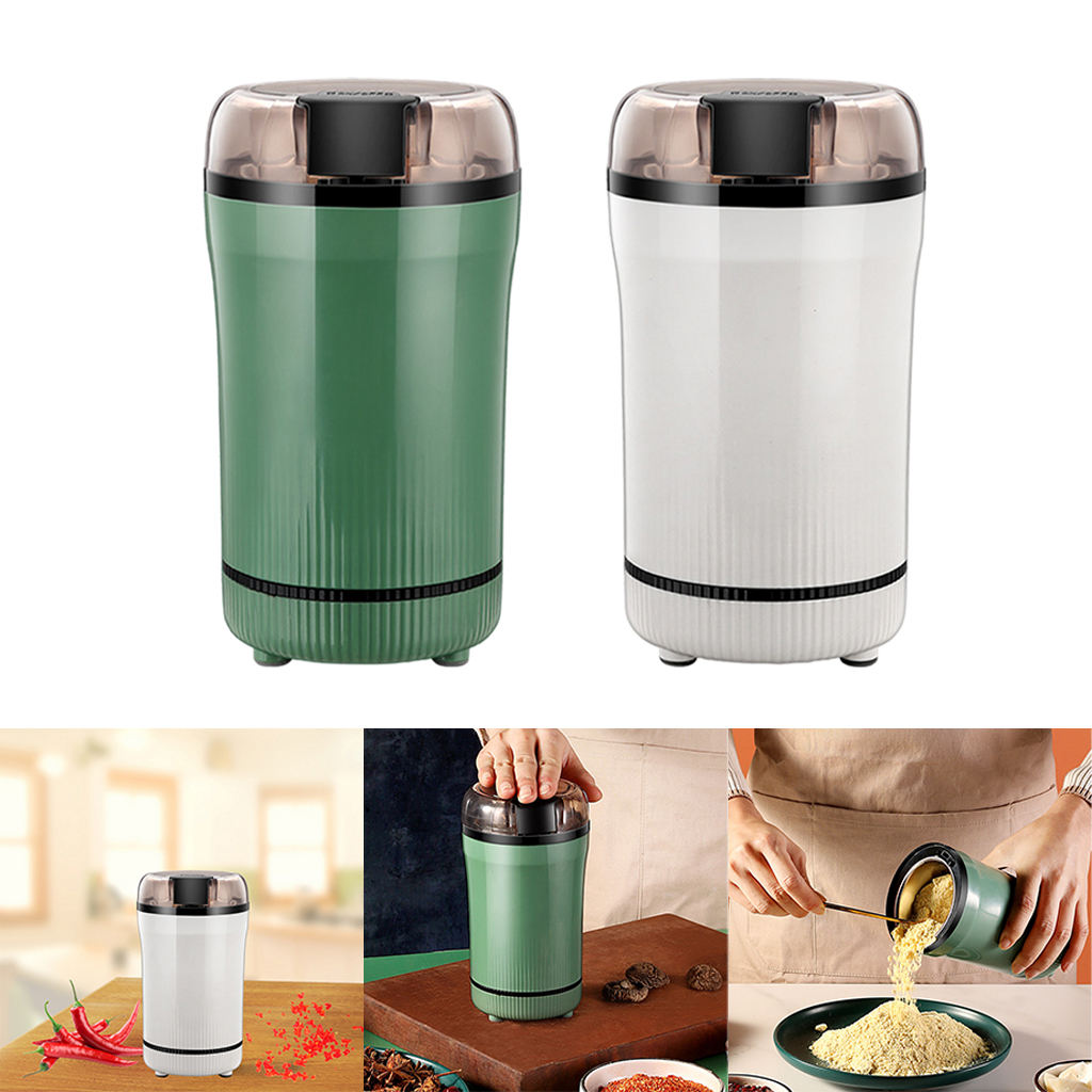 Electric Grinder Stainless Steel Blade Mini Delicate Grinding for Nut Herb Dried Chili Family Baby food supplement machine