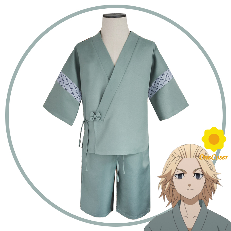 Tokyo Revengers Manjiro Sano Anime Cosplay Costume Japanese Kimono Mikey Summer Pajamas Top Shorts Party Wear Men Women Anime Costumes Aliexpress