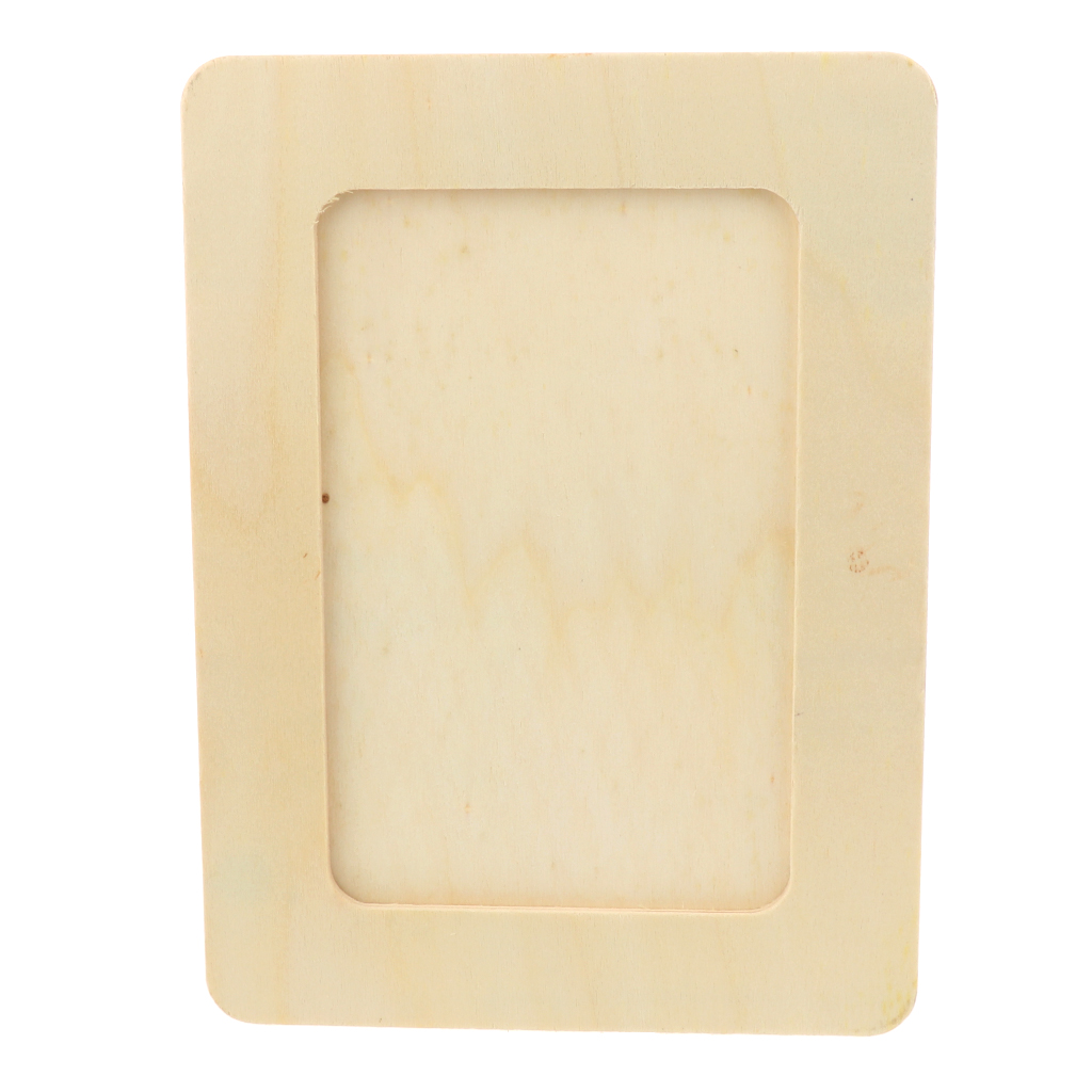 Simple Designs Unfinished Wooden Solid Wood Photo Picture Frames Ready to Paint Home Decor for ’s Art Craft DIY Projects