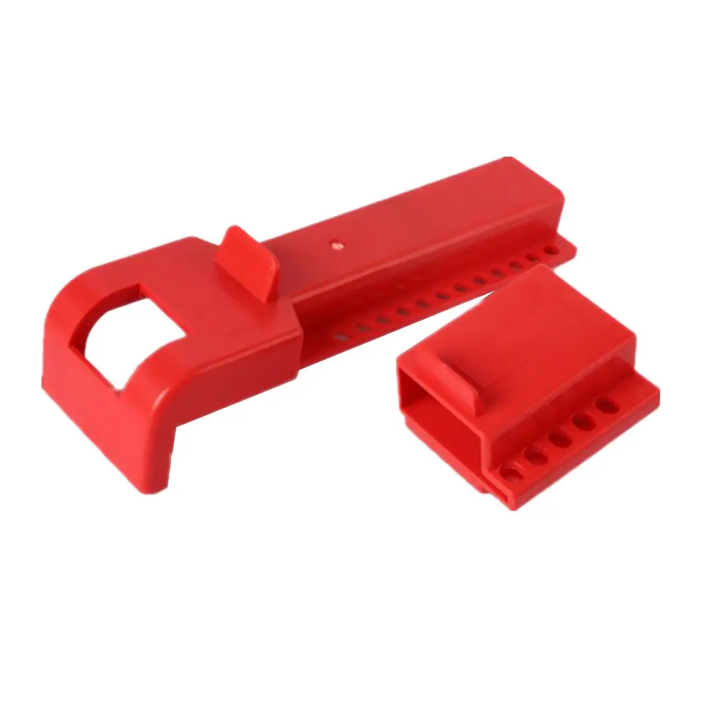 Polypropylene PP Butterly Valve Safety Valve Lockout Device, Red, 8-45mm