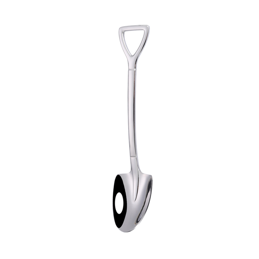 Coffee Spoon Cutlery Stainless Steel Retro Stainless Steel Shovel Ice Cream Spoon Scoop Creative Spoon tea-spoon Tableware