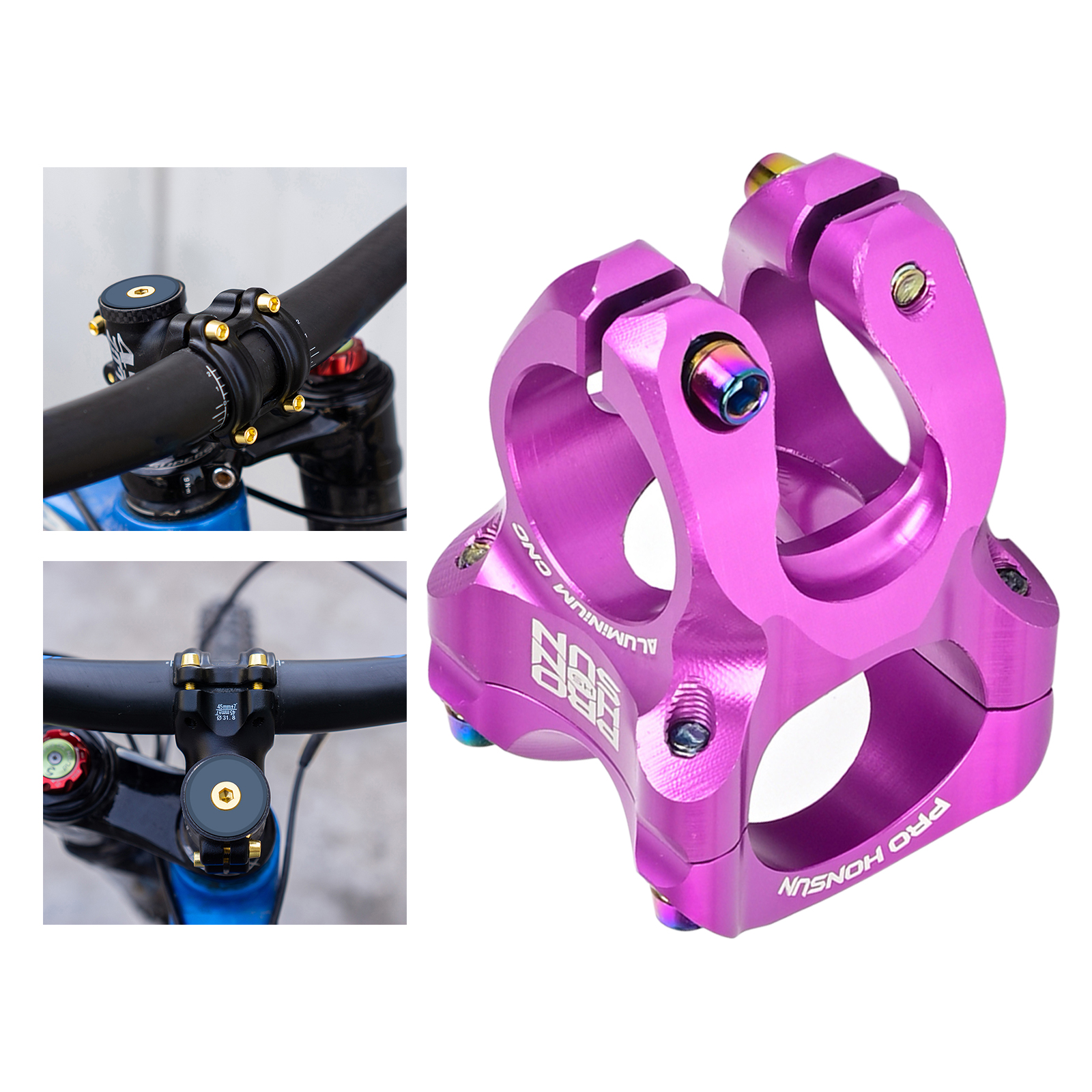 MTB 31.8mm Stem CNC Handlebar Bicycle Ultralight 0 Degree Rise Enduro 28.6mm Steerer Mountain Bike Parts Replacement