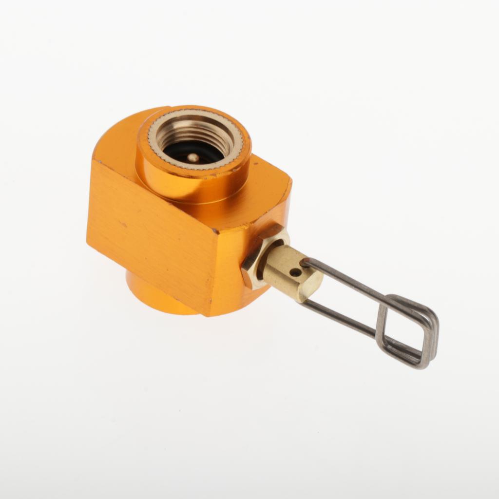 Camping Stove Adapter Propane Small Tank Valve Outdoor Cylinder Canister Adapter for Camping Hiking Backpacking Fishing Stoves