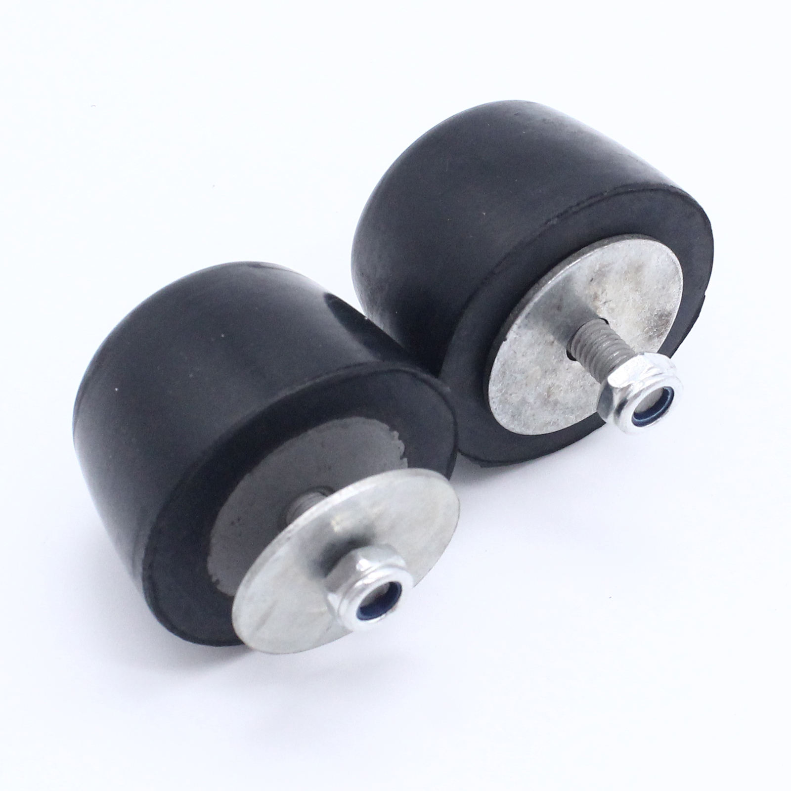 2Pcs Black Rubber Bumper Cushion Hood Bump Stop Replacement for Jeep Wrangler YJ JK 1987-2018