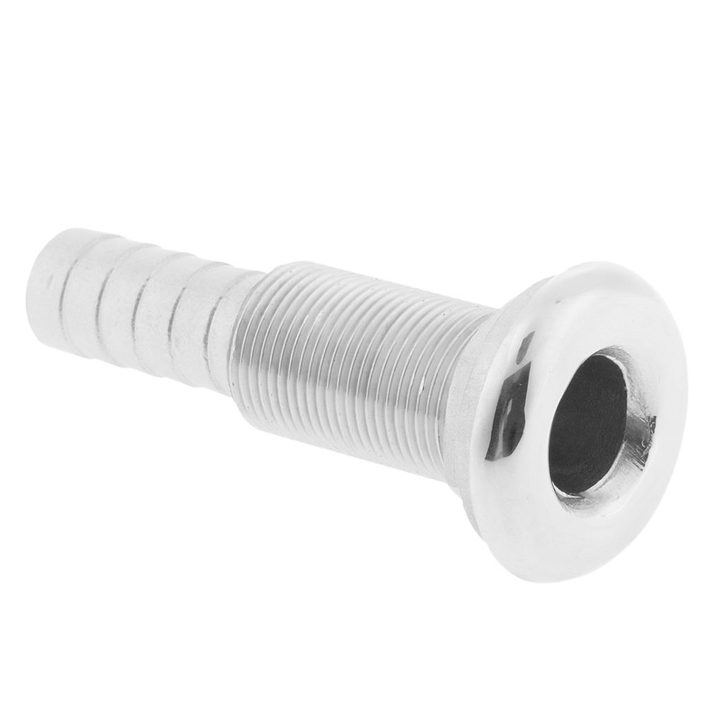 3/4inch Hose Barb Boat Thru Hull Fitting 316 Stainless Steel Hardware