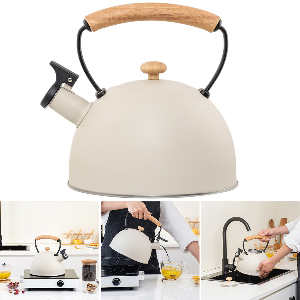 2.8L Whistling Kettle For Gas Stove Stainless Steel Whistle Tea Kettle Water Bottle