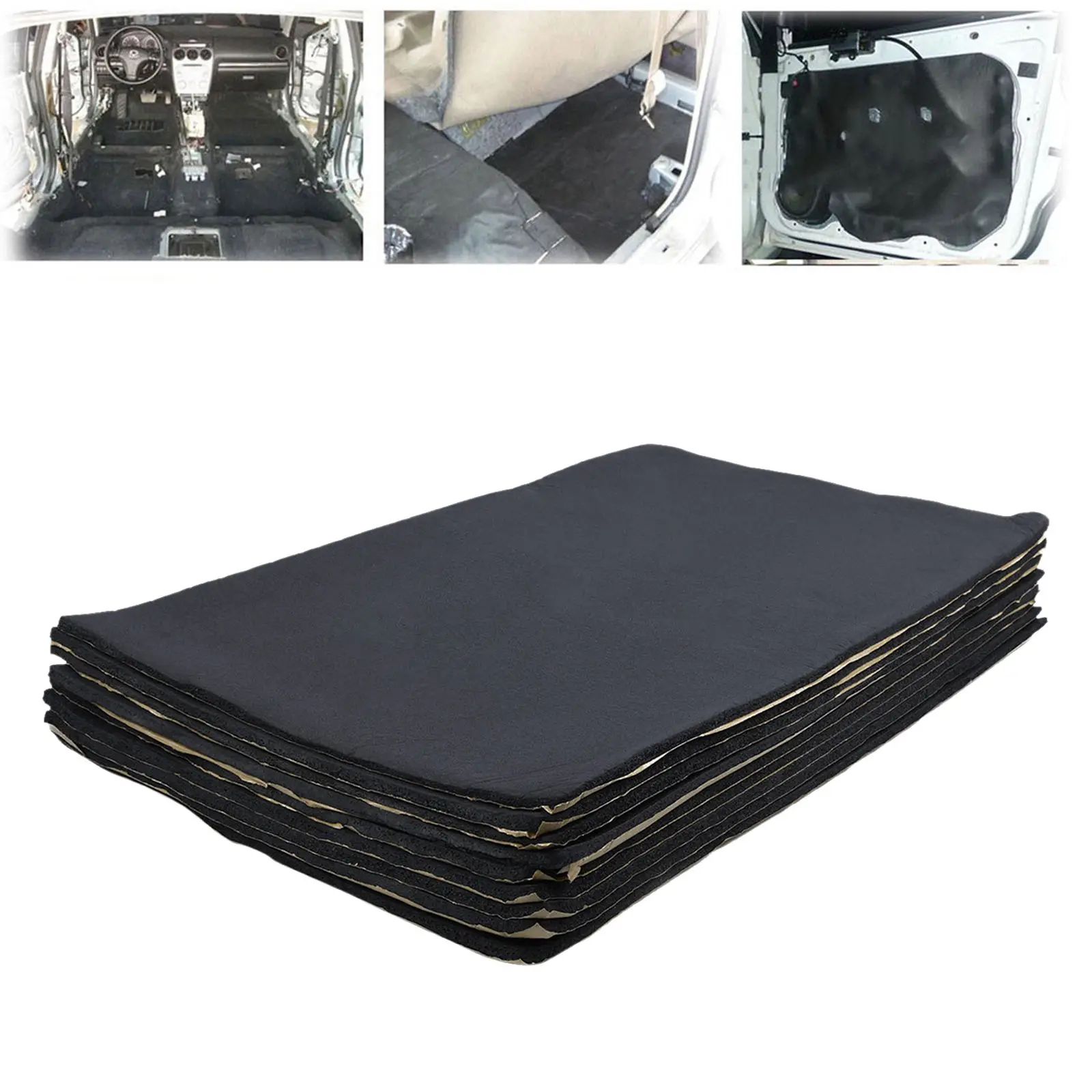 9 Sheets Car Auto Sound Deadening Heat Insulation Pad Material Automobiles Interior Accessories