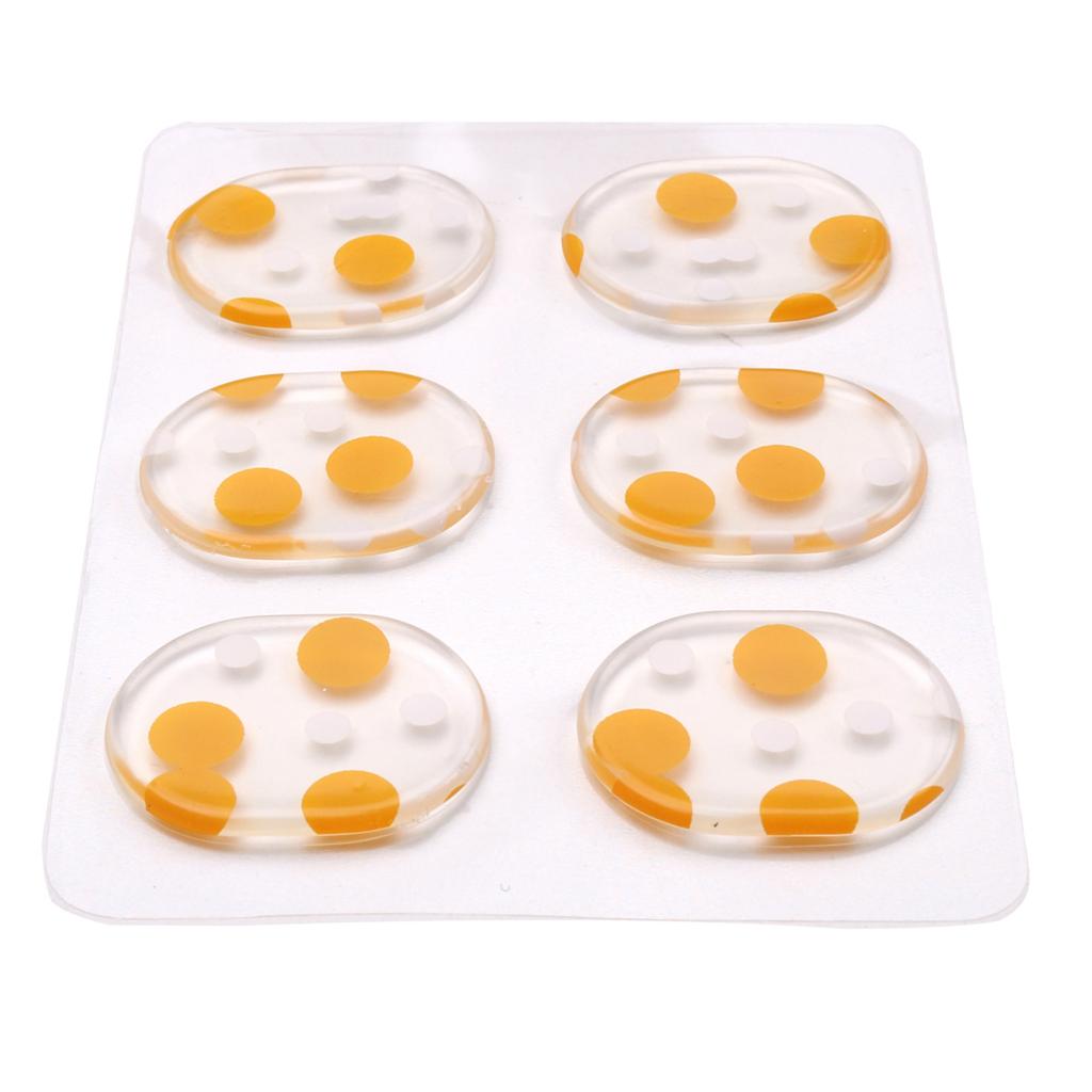 6 Pcs Drum Dampeners Gel Pads, Reuseable Silicone Drum Silencers Dampening Gel