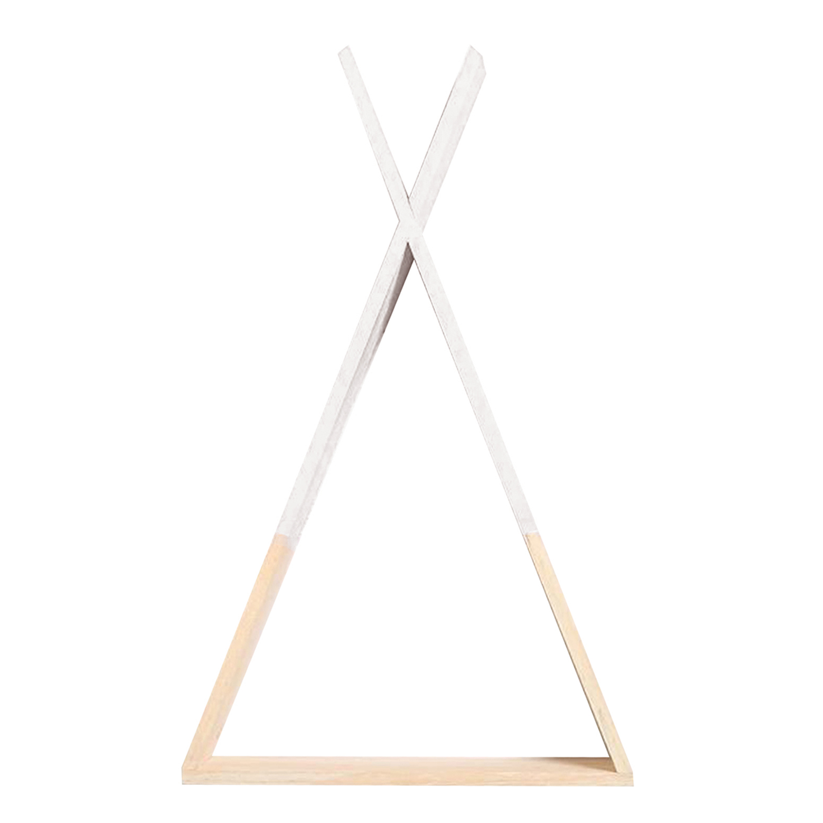 Nordic Style Baby Wooden Wall Shelf Hanging Display Triangle Rack Bookshelf Bedroom Art Office Lovely Colors