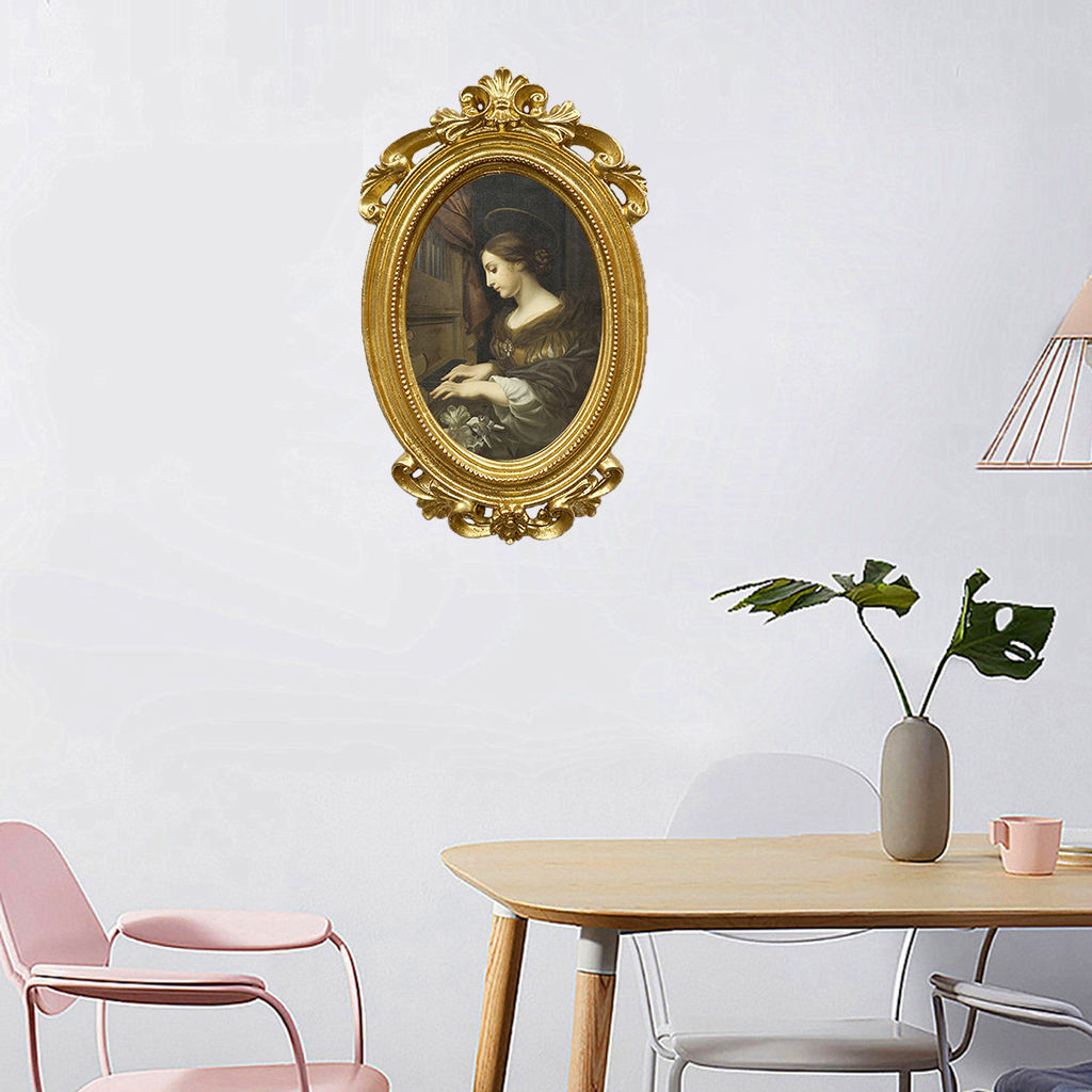 Photos Frame Decorative Ornament Decoration Gold Classic Holder for Living Room Home Decor Bedroom Bathroom Movie Theater