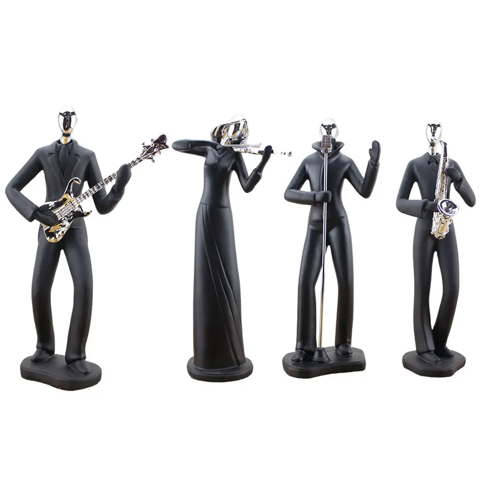 Figurine Statue Musical Gifts Music Decor Musician Sculpture for Home Souvenirs Resin