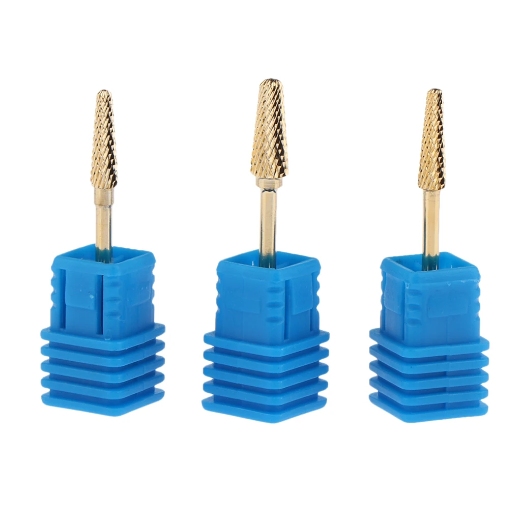 3x Diamond Nail Drill Bits for Electric Manicure Pedicure Cutter Nail Files