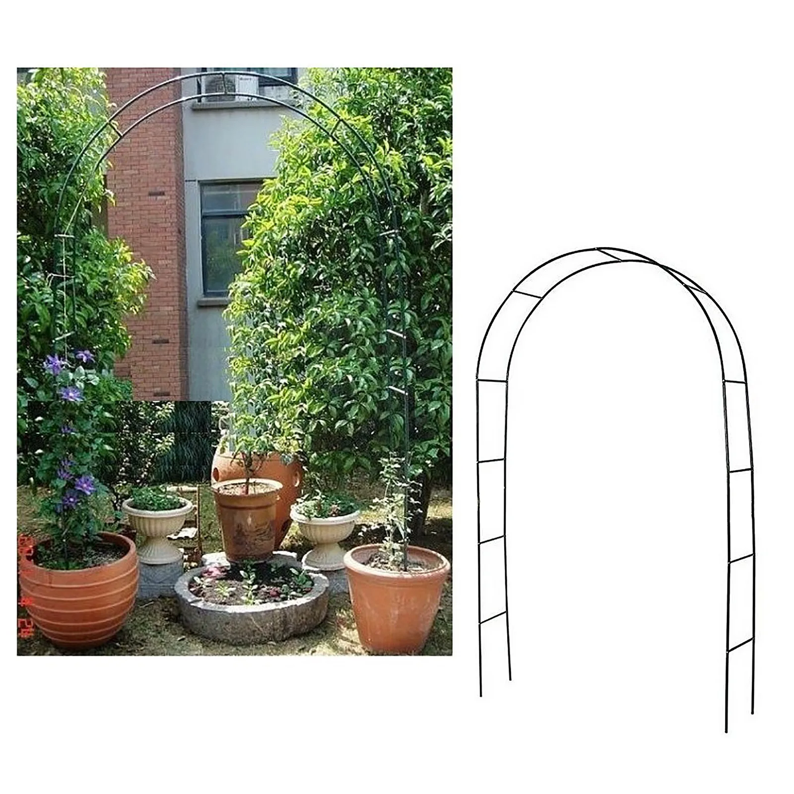 suporte de ferro para arco de para decoração de faça você ferramenta de jardim