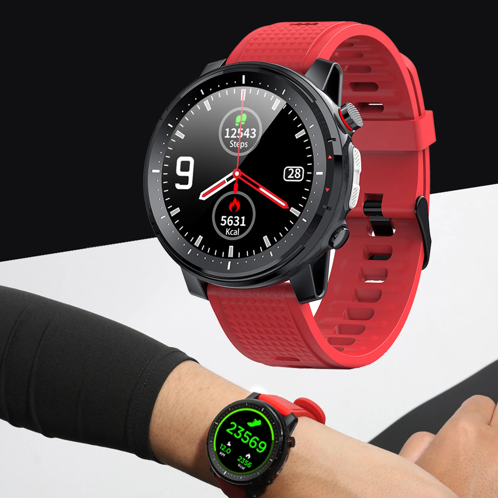 L15 Smart watch Blood pressure monitor IP68 Waterproof Fitness Tracker