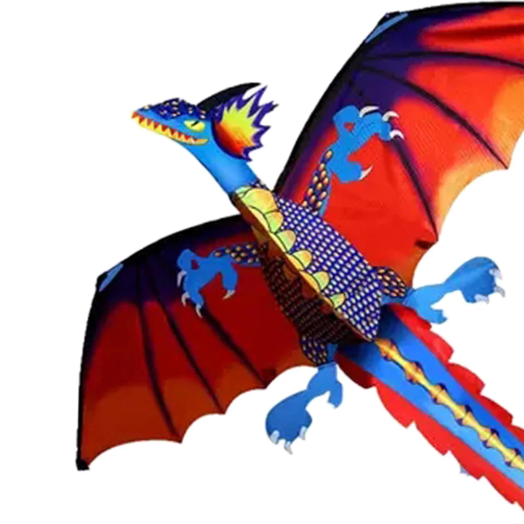 3D Dragon Kite for Kids Adults Toy Fun Park Beach Game with Flying Tools