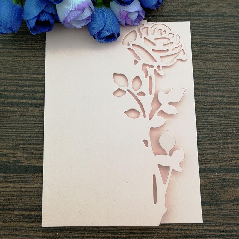 Rose Leaves Border Metal Cutting Dies Stencils Die Cut DIY Scrapbooking Album Paper Card Embossing