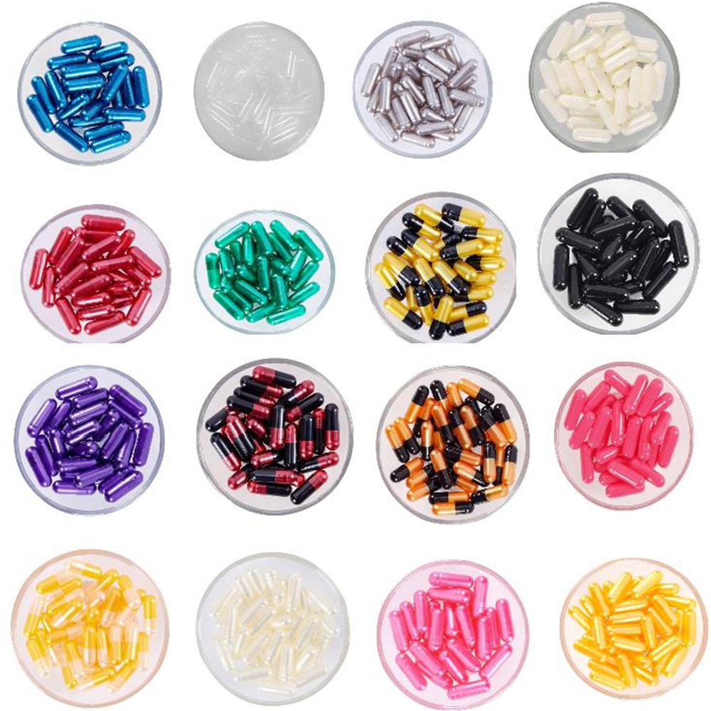 Best of 1000PCS Standard Size 00 # Colorful Empty Capsules Empty Gelatin Clear Capsules Hollow Hard Gelatin Transparent Joined Capsules Reviews & Tips