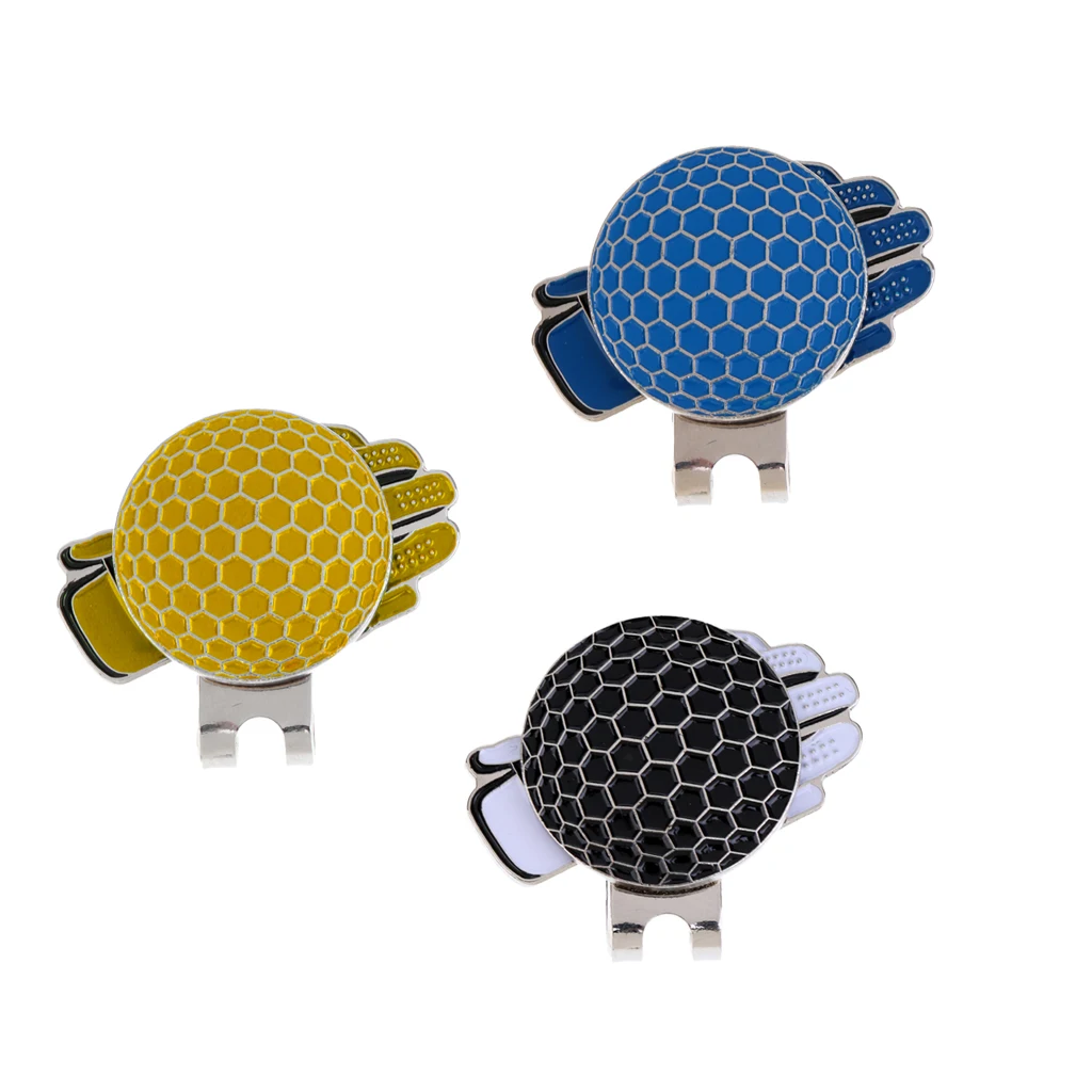 Funny Glove Design Golf Hat Clip with Magnetic Ball Marker Accessories Golfer Chirstmas Gifts