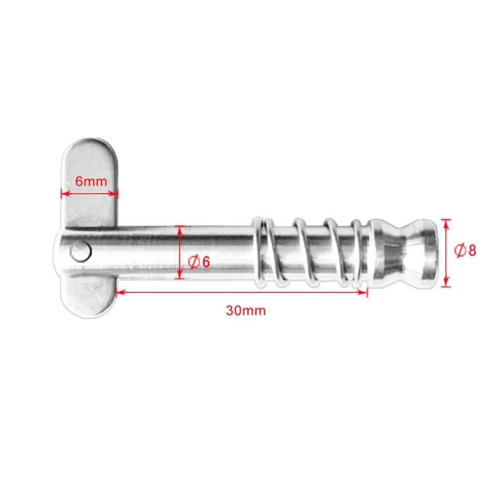 Pack of 2 Pieces Heavy Duty 316 Stainless Steel Pins Hardware for Boat Top Deck Hinge