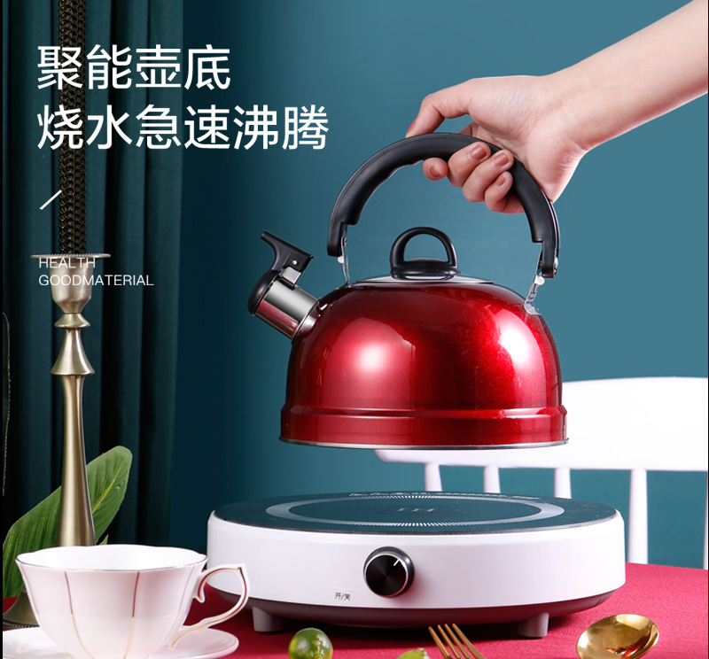 Shop Generic Boiling Red Water Kettles 3l Camping Stove Top Water