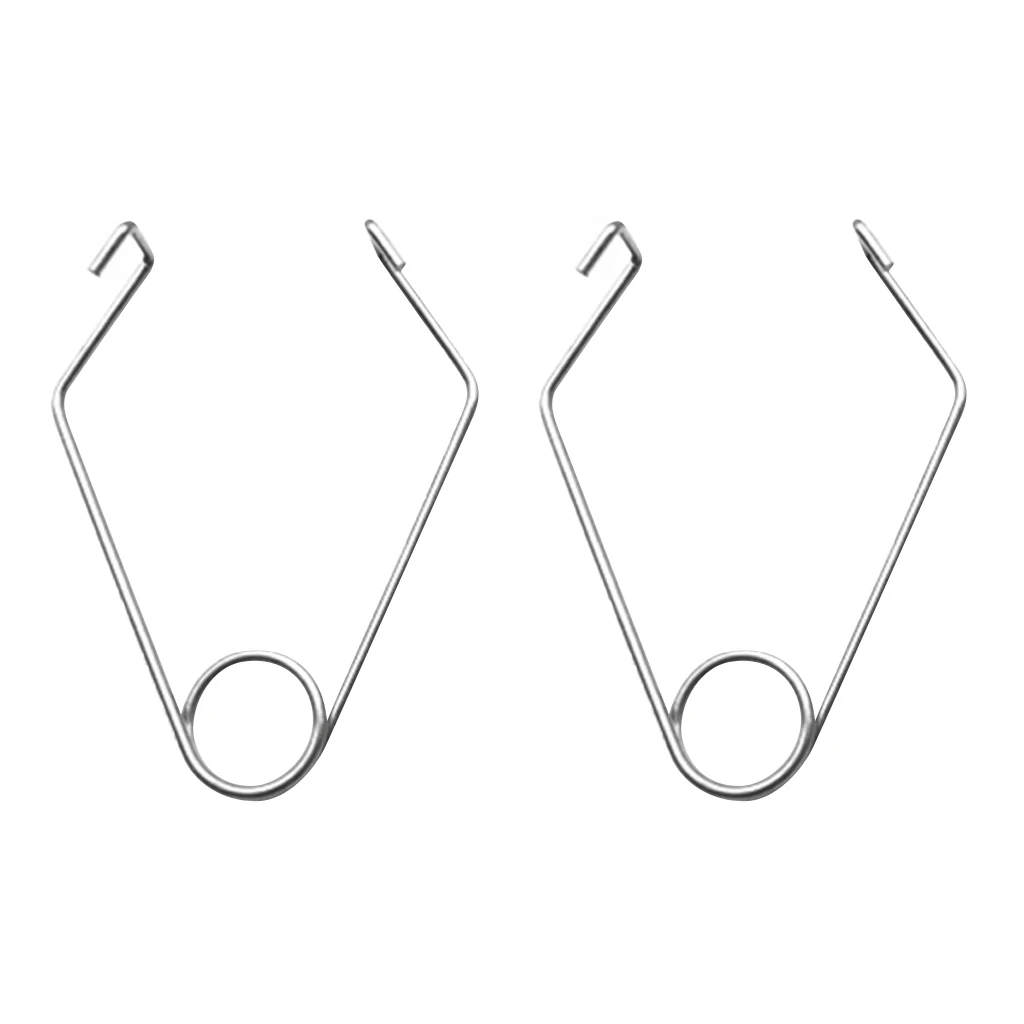 2 pieces stainless steel hooks to attach climbing sling climbing rope protection