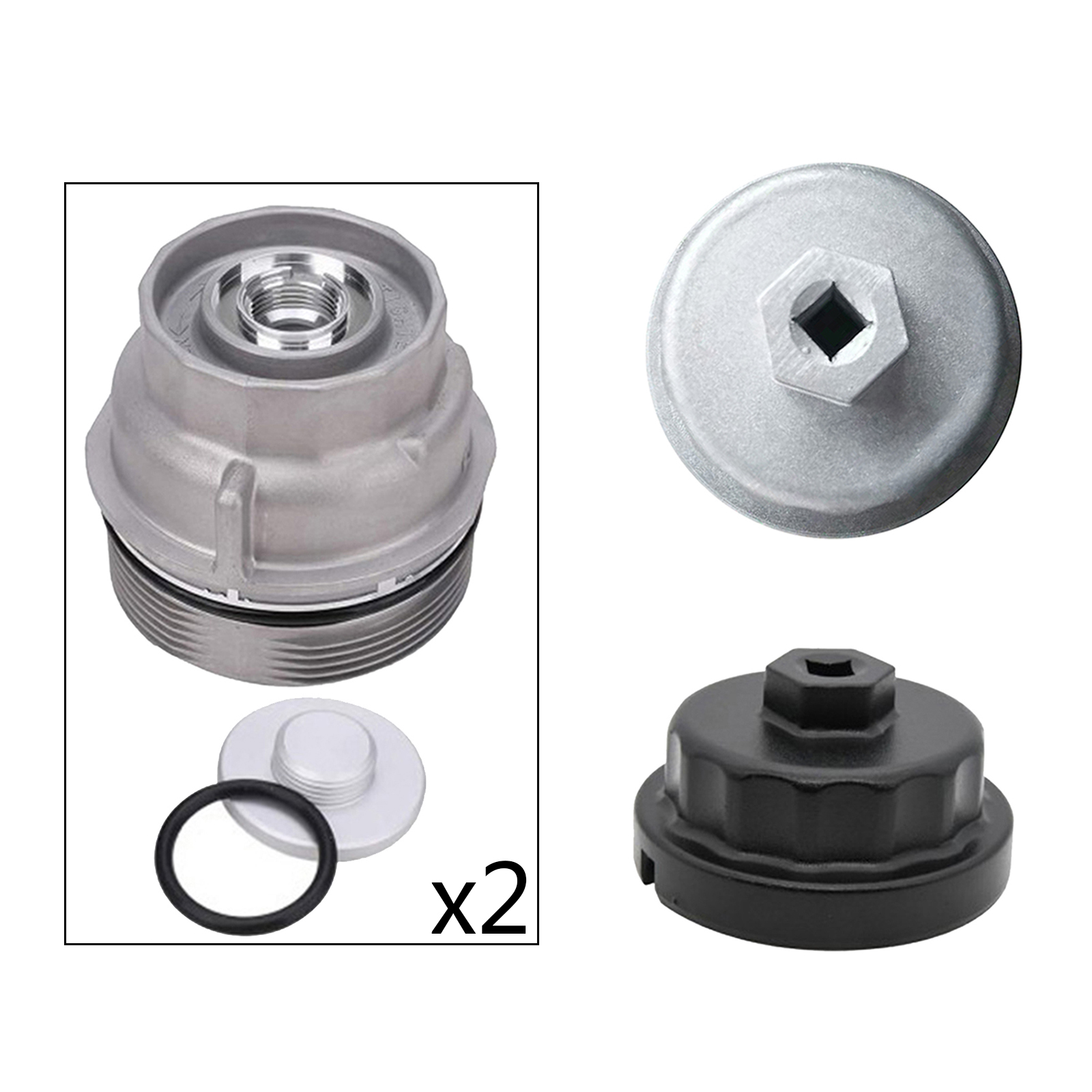 Oil Filter Housing Cap Oil Filter Cover Cap Housing for SEQUOIA for LAND CRUISER 15620-36020 for Toyota Lexus Scion 2.5 & 2.7L