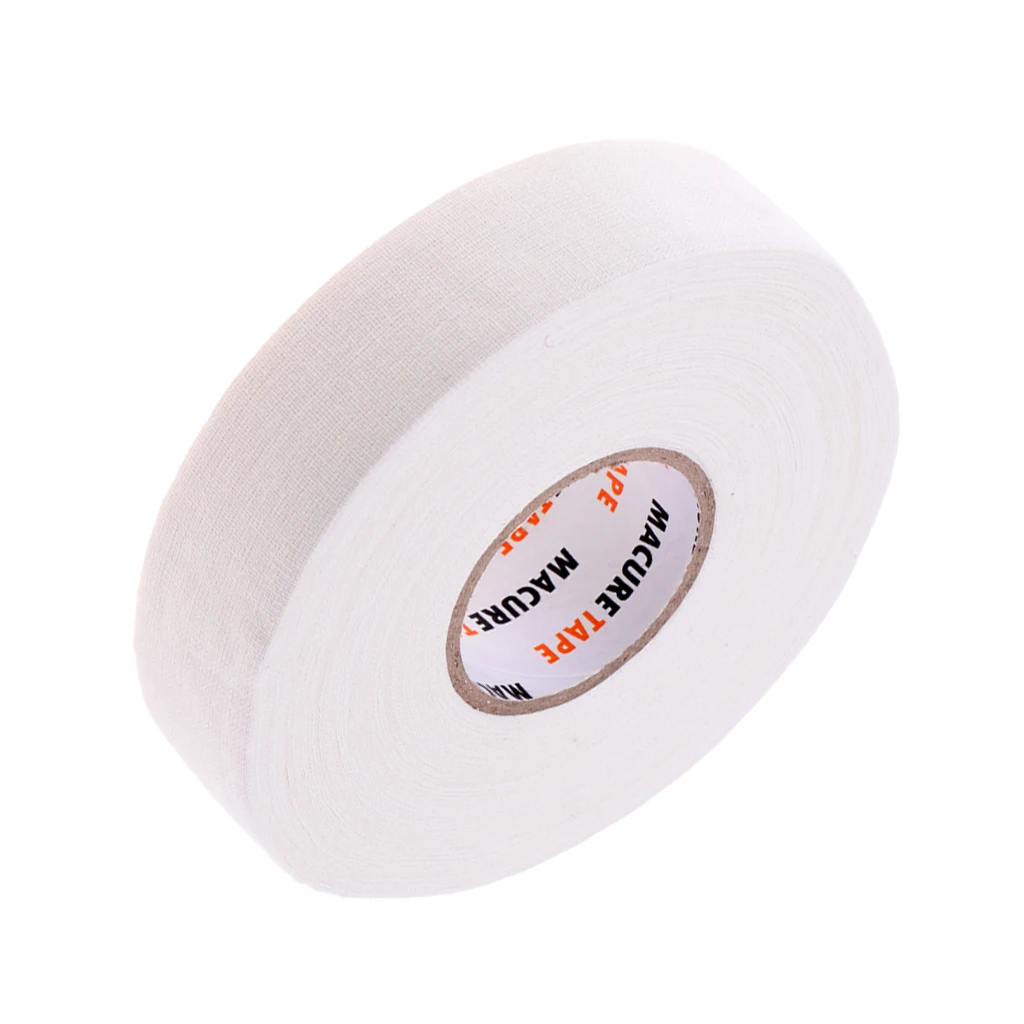 1 Roll of Durable Cloth Hockey Stick Tape Pro Quality 1' X 25 Yards Black White Enhances Ice field Hockey badminton Golf Tape