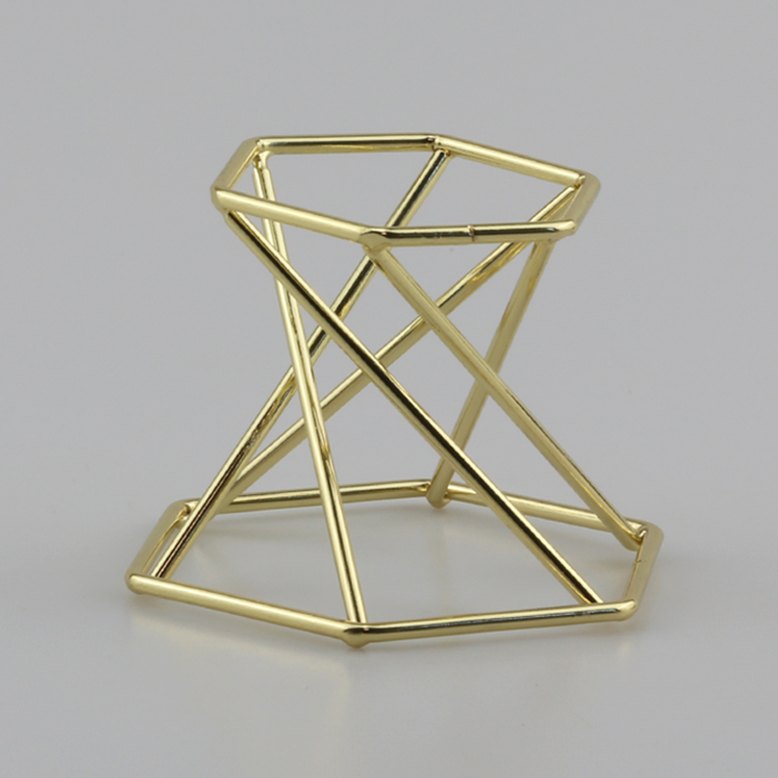 Hexagon Display Stand For Mineral Specimens Amethyst  Gemstone Holder