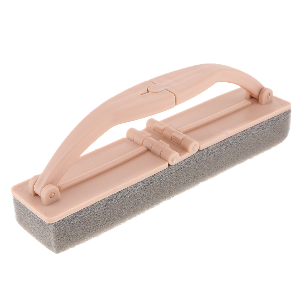 Multi-functional Floor and Window Scrubber, Foldable Sponge Cleaning Brushes for Bathroom and Kitchen