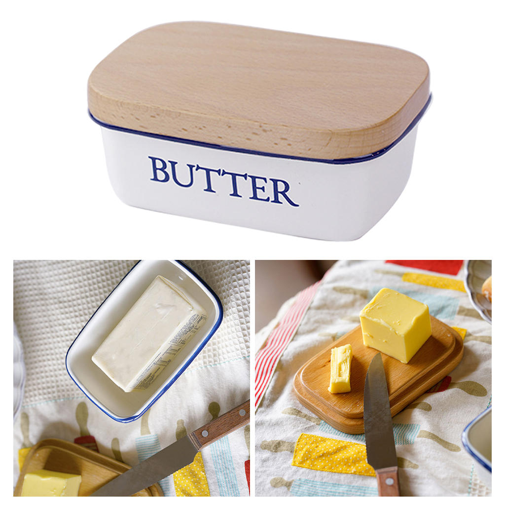 Butter Dish Preservation Flanging Design Multifunctional Butter Container for Countertop Home Kitchen Daily Use Refrigerator