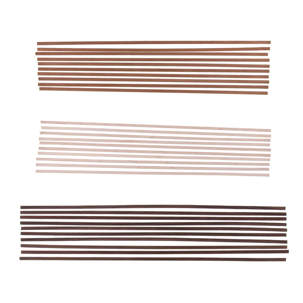 10pcs Guitar Binding Inlay Purfling Strip for Guitar Fingerboard Fret Edge