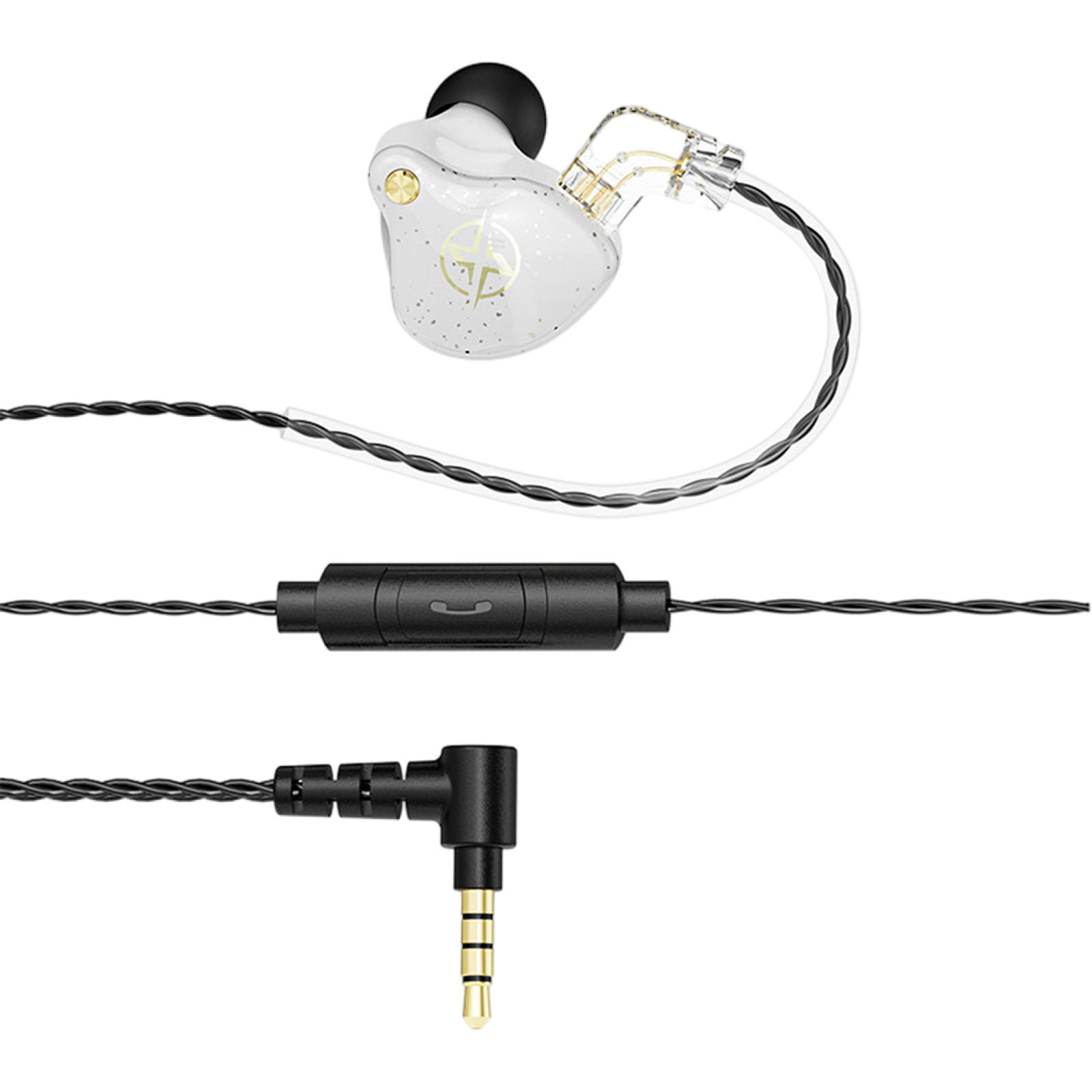 Wired Earbuds Headphones In-Ear 3.5mm Detachable Cable , Immersive Sound and Powerful Bass , Dual Magnectic Circuit Dynamic