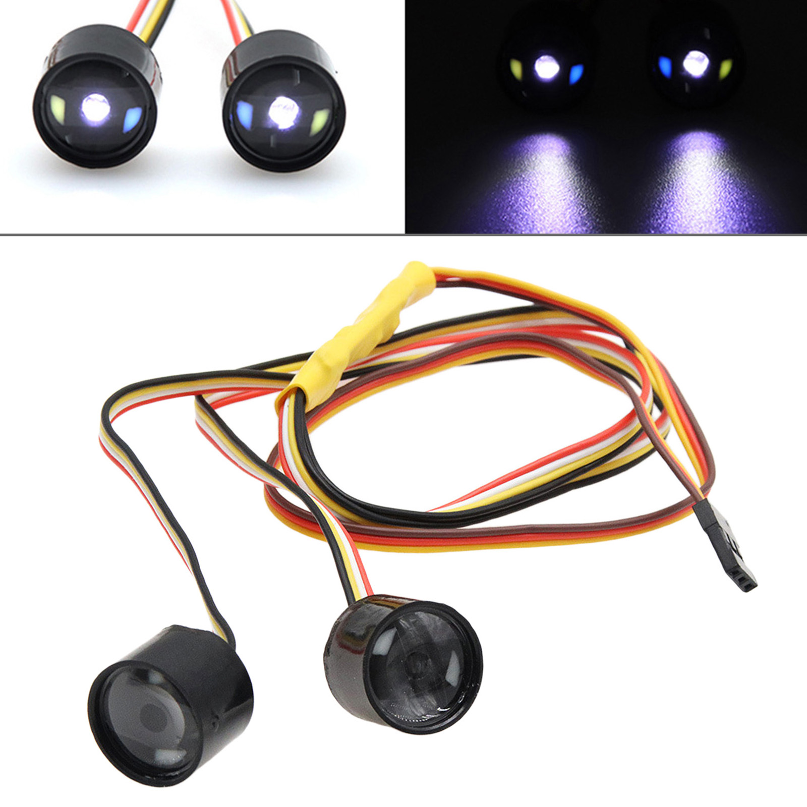 RC Headlights Angel Eyes Demon Eyes for RC Crawler Cars Upgrades Accessories