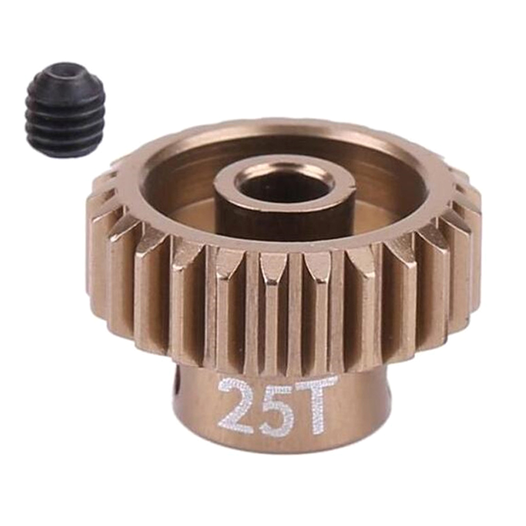 RC 25T Tooth 14.2mm Motor Gear Set for 1/10 RC  Car Climbing Truck Upgrade Parts Aluminum Pinion (48P)
