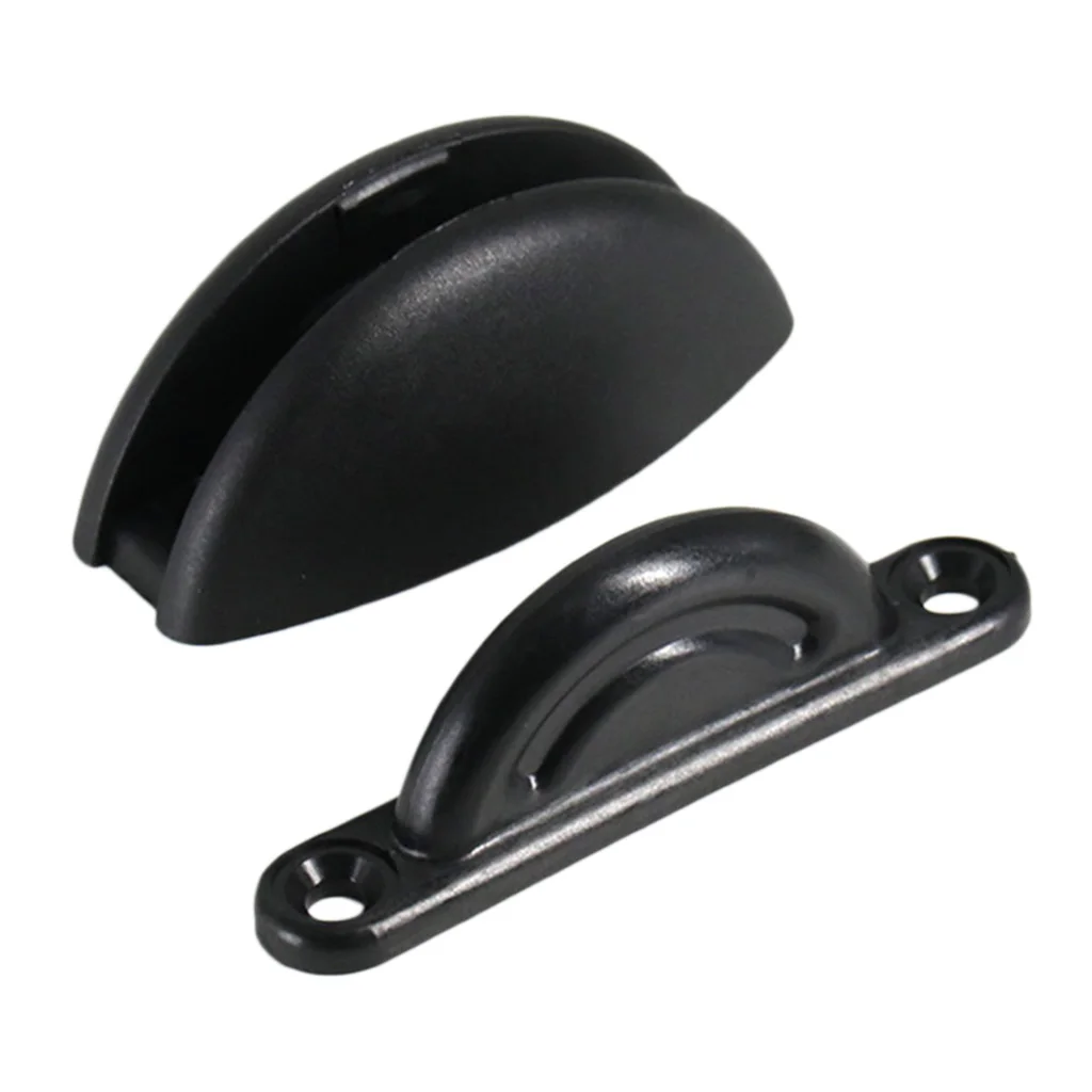 Door Catch Stopper Latch Cupboard RV Sail Motorhome Cargo Trailer Black