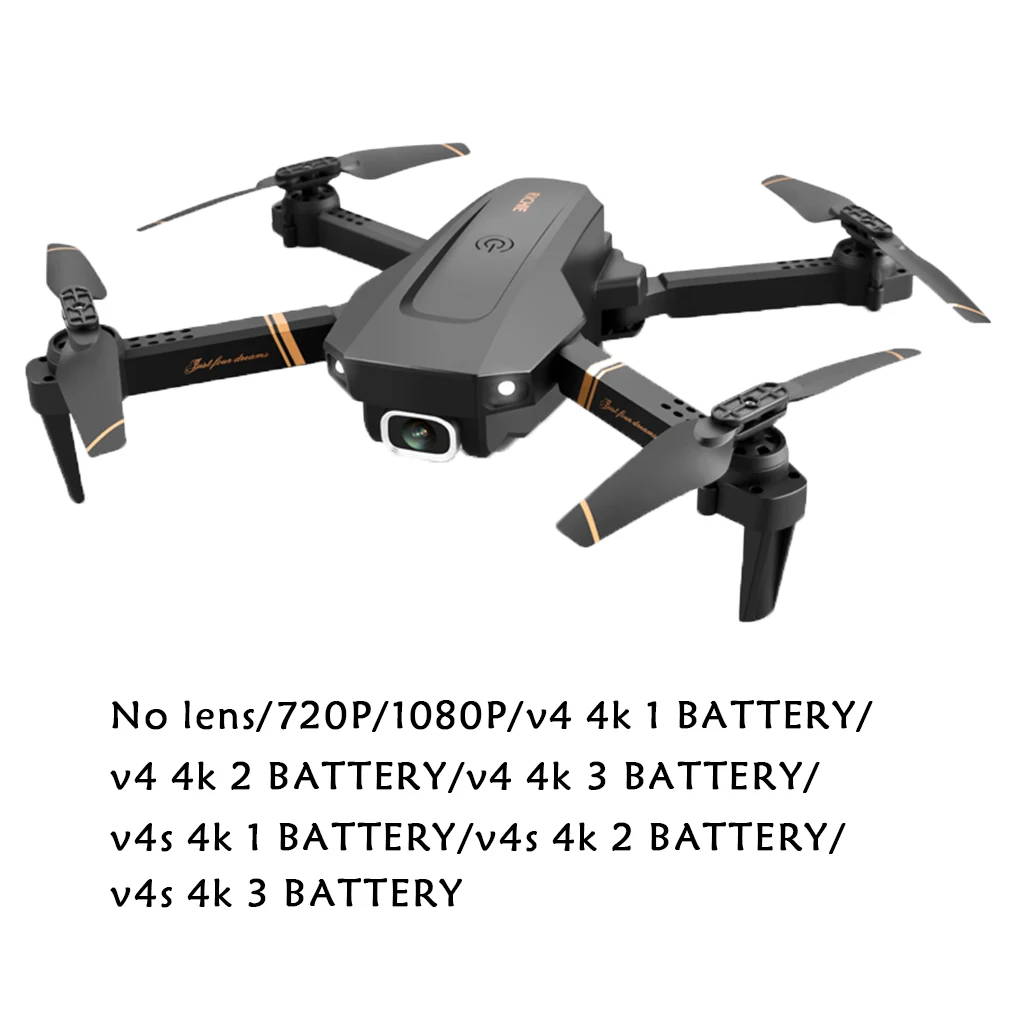 NEW Foldable V4 RC Drone WiFi  Live Video Quadcopter Helicopter Kids Toys