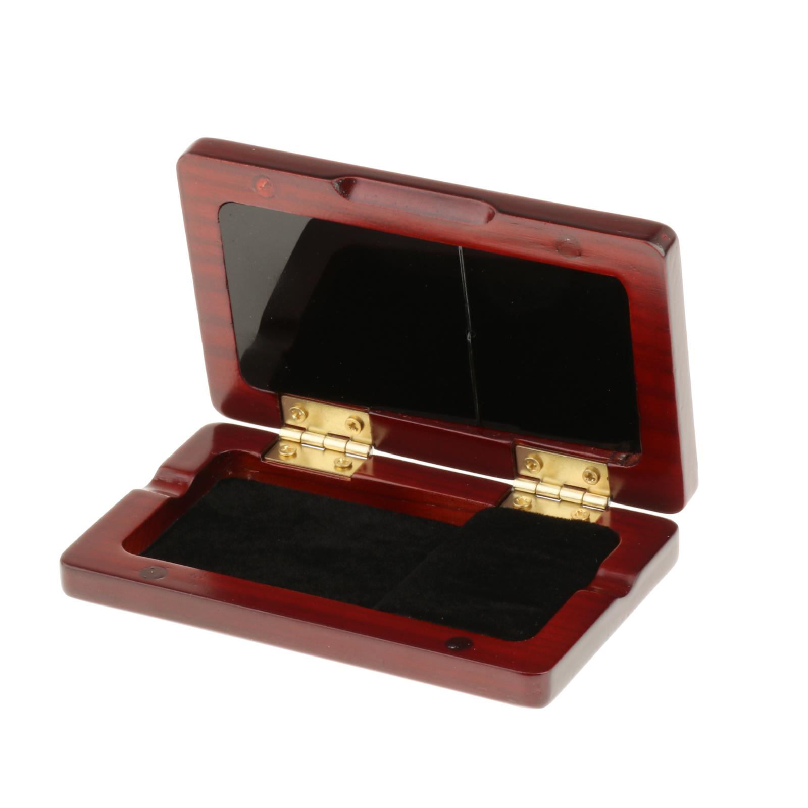 Oboe Reed Case Storage, Wooden Cover Reed Case Holder Storage Box for 2pcs Reeds Cover