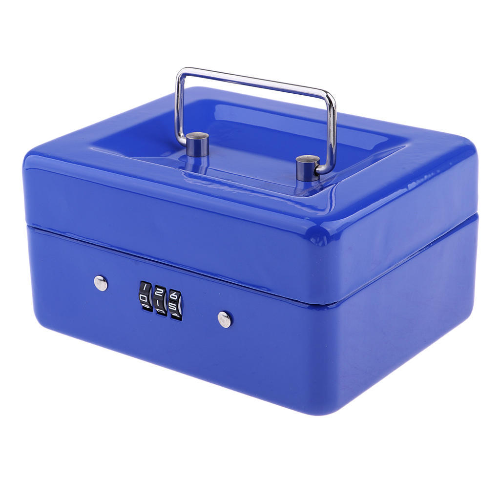 Lockable Cash Box Storage Box Coin Box for Money Jewelry Coins