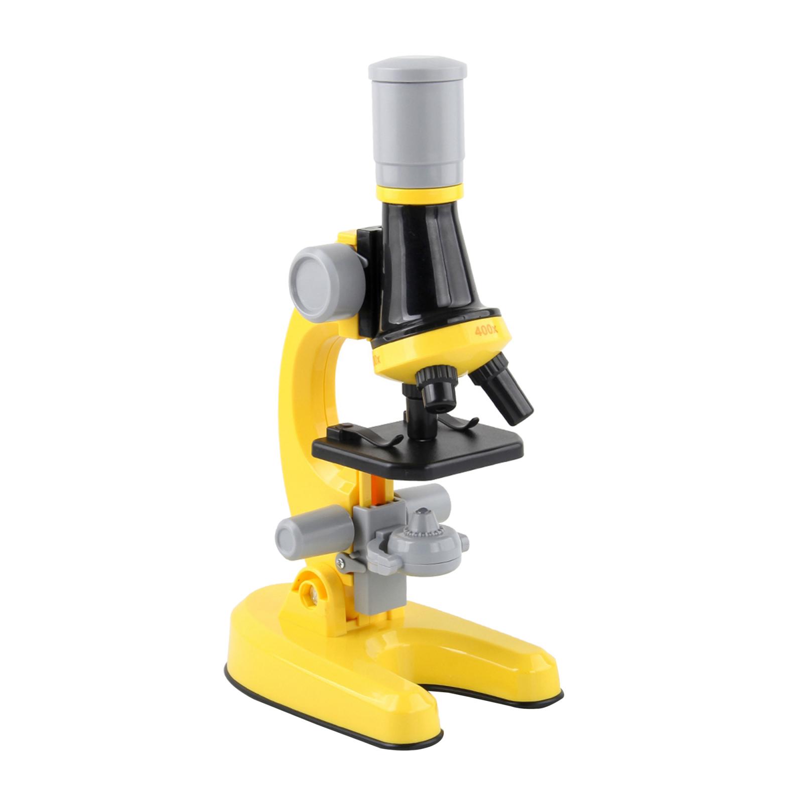 Children Optical Microscope Lab LED 100/400/1200X Magnification  Toys