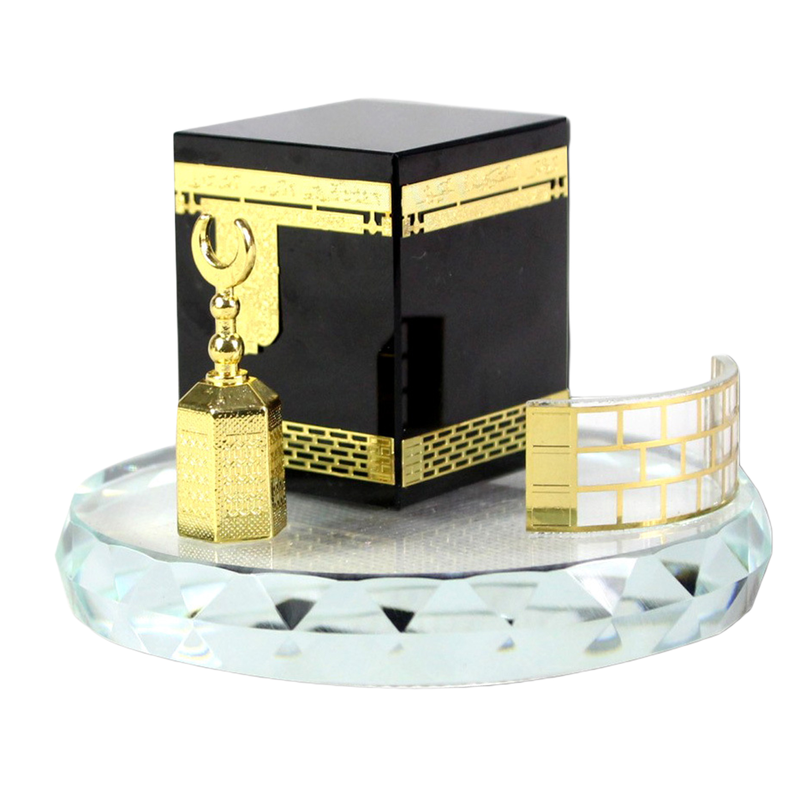 Muslim Crystal Architecture Building Miniature Model Home Desktop Decoration