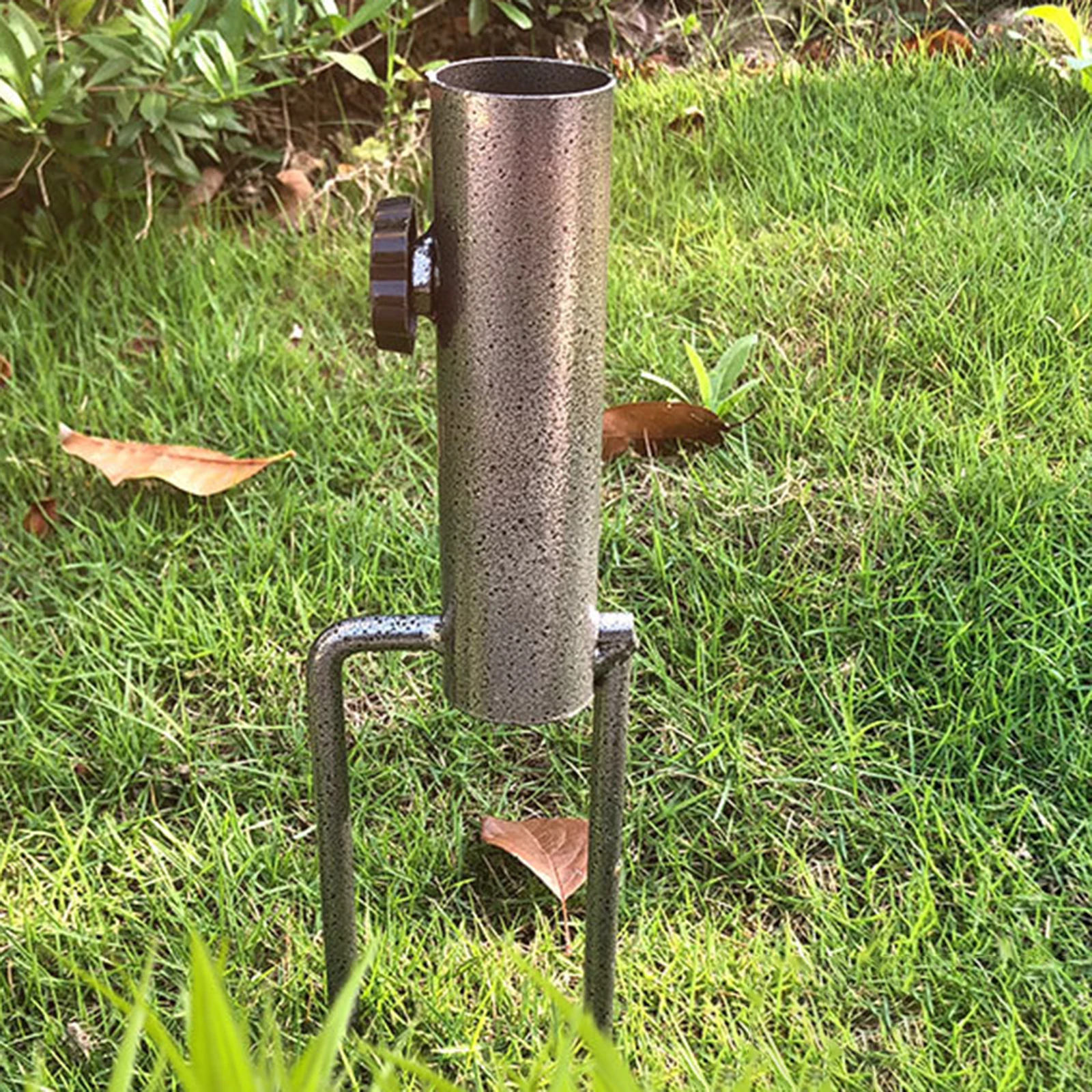 Sun Beach Umbrella Anchor Stand Rain Gear Garden Lawn Patio Parasol Ground Anchor Spike Umbrella Stand Holder for 25-32mm