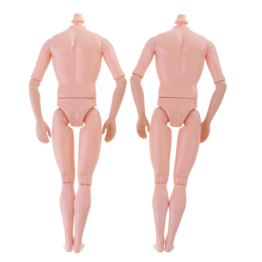 2pieces Nude Body 1/6 Joints Doll Action Figure Movable For Barbies Boyfriend Costume DIY