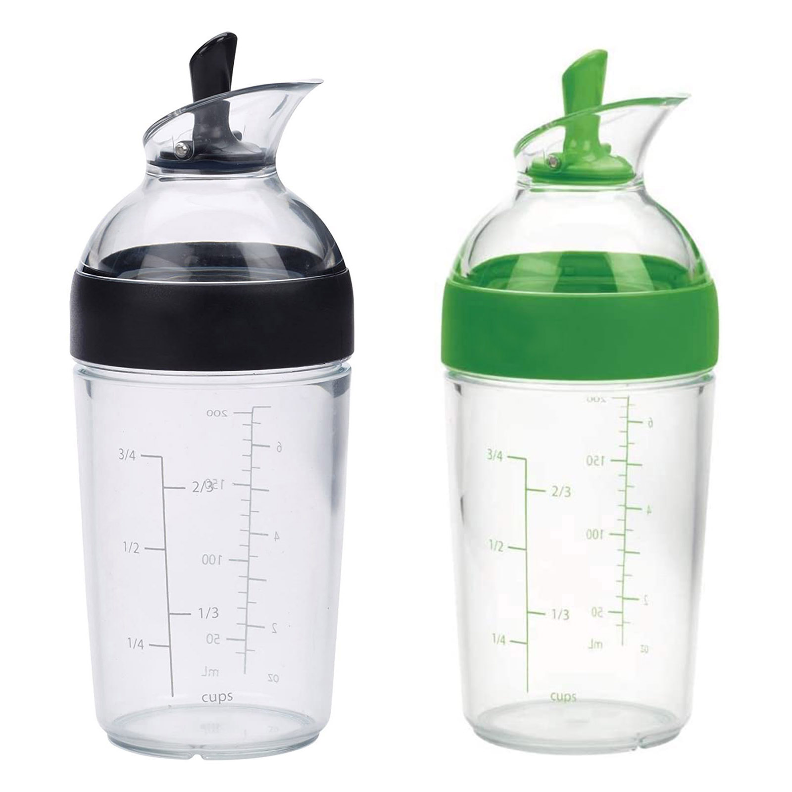Salad Dressing Shaker Container Sauces Mixer Easy Pour with Measurement