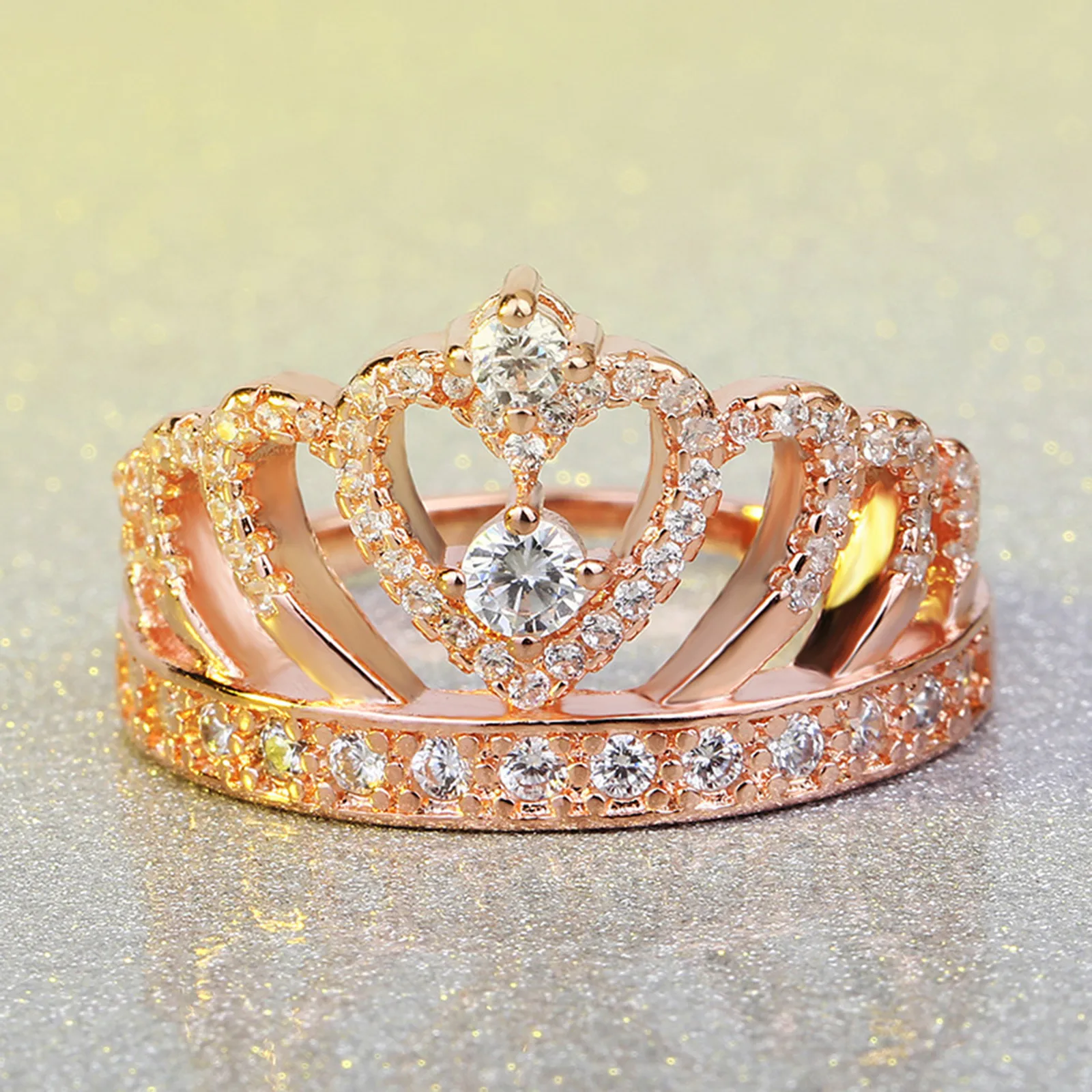 Кольцо женское корона